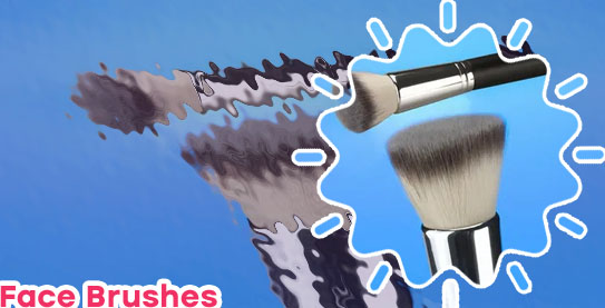Flat top makeup brush