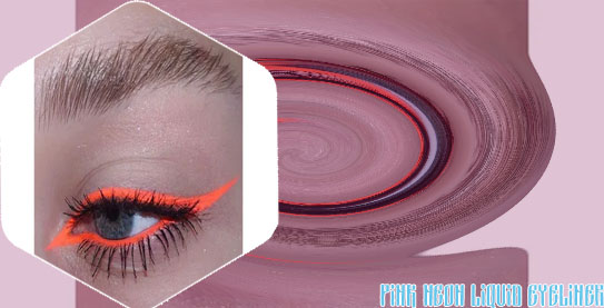 Neon eyeliner