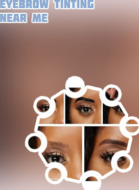 Semi permanent eyebrow tint near me